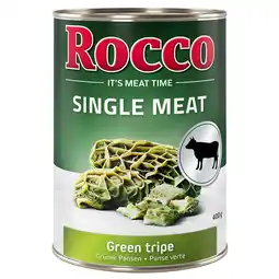 Zooplus Dubbelpakket Rocco Single Meat 12 x 400 g Hondenvoer - Pure Groene Pens aanbieding