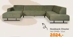 Woonexpress Hoekbank Chester aanbieding