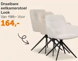 Woonexpress Draaibare eetkamerstoel Look aanbieding