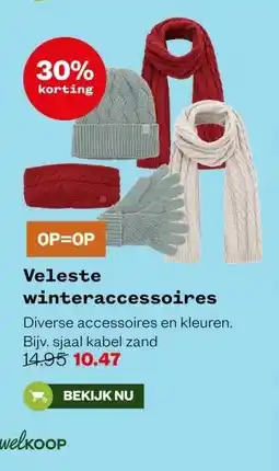 Welkoop Veleste winteraccessoires aanbieding