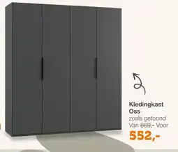 Woonexpress Kledingkast Oss aanbieding
