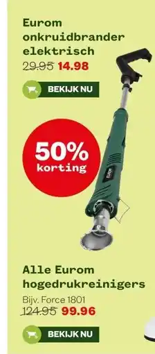 Welkoop Eurom onkruidbrander elektrisch aanbieding