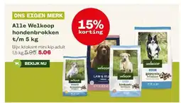 Welkoop Alle Welkoop hondenbrokken t/m 5 kg aanbieding