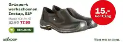 Welkoop Grisport werkschoenen Instap, S1P aanbieding