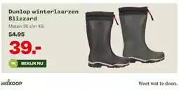 Welkoop Dunlop winterlaarzen Blizzard aanbieding