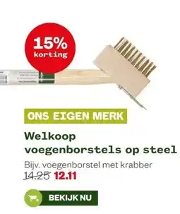 Welkoop Welkoop voegenborstels op steel aanbieding