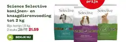 Welkoop Science Selective konijnen- en knaagdierenvoeding tot 2 kg aanbieding