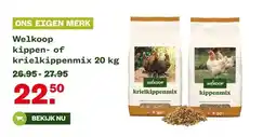 Welkoop Welkoop kippen- of krielkippenmix aanbieding