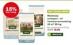 Welkoop Welkoop schapen- of lammerenvoeding 15 of 20 kg aanbieding