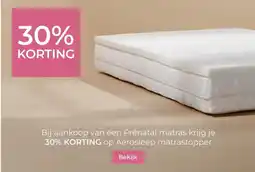 Prenatal op Aerosleep matrastopper aanbieding