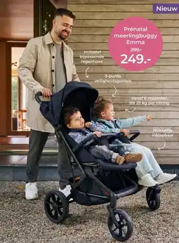 Prenatal Prénatal meerlingbuggy Emma aanbieding