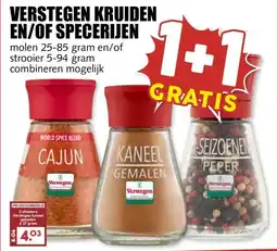 MCD Supermarkt VERSTEGEN KRUIDEN EN/OF SPECERIJEN aanbieding