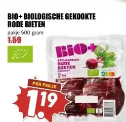 MCD Supermarkt BIO+BIOLOGISCHE GEKOOKTE RODE BIETEN aanbieding