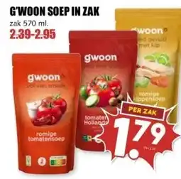 MCD Supermarkt G'WOON SOEP IN ZAK aanbieding