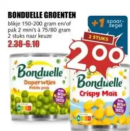 MCD Supermarkt BONDUELLE GROENTEN aanbieding
