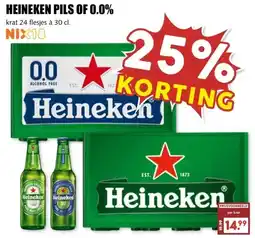 MCD Supermarkt HEINEKEN PILS OF 0.0% aanbieding