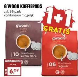 MCD Supermarkt G'WOON KOFFIEPADS aanbieding