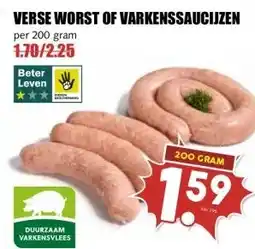 MCD Supermarkt VERSE WORST OF VARKENSSAUCIJZEN aanbieding