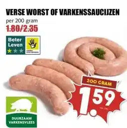 MCD Supermarkt VERSE WORST OF VARKENSSAUCIJZEN aanbieding