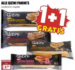 MCD Supermarkt ALLE QIZINI PANINI'S aanbieding