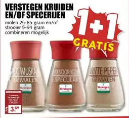 MCD Supermarkt VERSTEGEN KRUIDEN EN/OF SPECERIJEN aanbieding