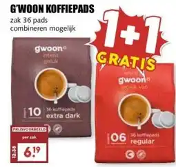 MCD Supermarkt G'WOON KOFFIEPADS aanbieding