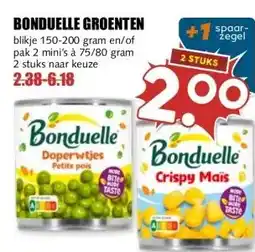 MCD Supermarkt BONDUELLE GROENTEN aanbieding
