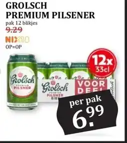 MCD Supermarkt GROLSCH PREMIUM PILSENER aanbieding