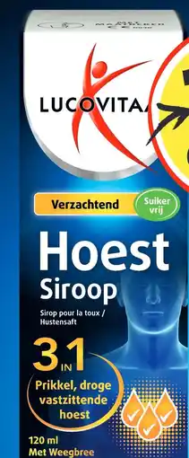 Lucovitaal 3 in 1 Prikkel, droge vastzittende hoest aanbieding