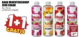 MCD Supermarkt RAAK VRUCHTENSIROOP ZERO SUGAR aanbieding