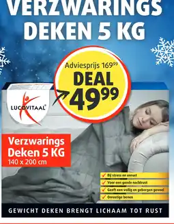 Lucovitaal VERZWARINGS DEKEN 5 KG aanbieding