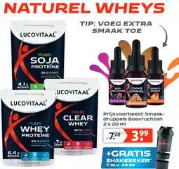 Lucovitaal NATUREL WHEYS aanbieding