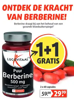 Lucovitaal Puur Berberine 500 ma aanbieding