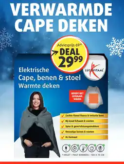 Lucovitaal VERWARMDE CAPE DEKEN aanbieding