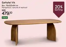 Leen Bakker Eettafel Vik aanbieding