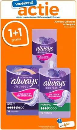 Trekpleister Always Discreet enkelpak aanbieding