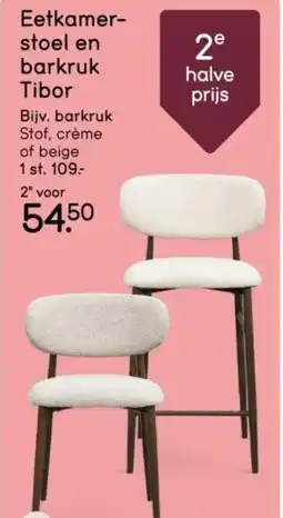 Leen Bakker Eetkamer- stoel en barkruk Tibor aanbieding