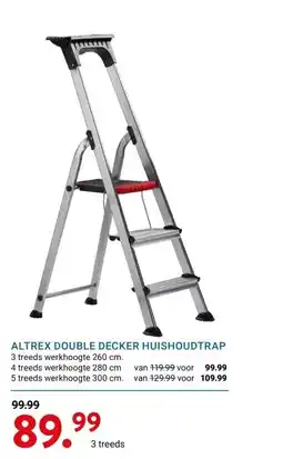 Kluswijs ALTREX DOUBLE DECKER HUISHOUDTRAP aanbieding