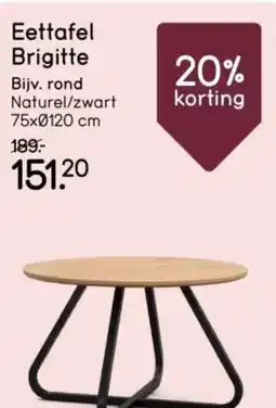 Leen Bakker Eettafel Brigitte aanbieding