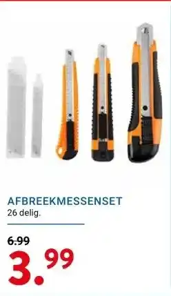 Kluswijs AFBREEKMESSENSET aanbieding