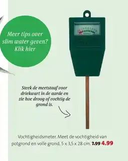 Intratuin Vochtigheidsmeter aanbieding