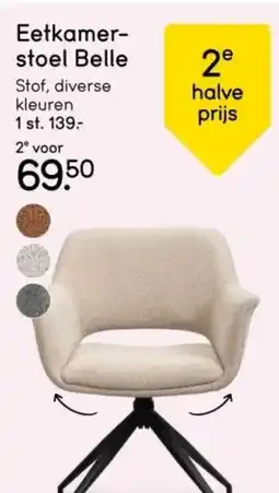 Leen Bakker Eetkamer- stoel Belle aanbieding