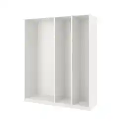 IKEA Een wit pax garderobeframe, modern en modulair, open voor maatwerk aanbieding
