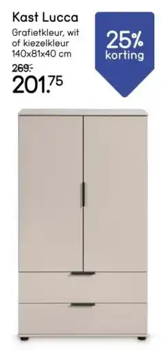 Leen Bakker Kast Lucca aanbieding