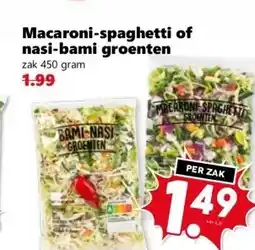 CoopCompact Macaroni-spaghetti of nasi-bami groenten aanbieding