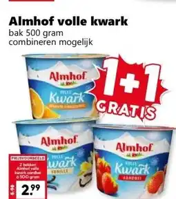 Coop Almhof volle kwark aanbieding