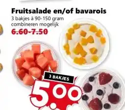 Coop Fruitsalade en/of bavarois aanbieding