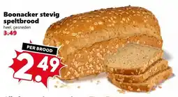 Coop Boonacker stevig speltbrood aanbieding