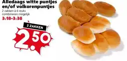 Coop Alledaags witte puntjes en/of volkorenpuntjes aanbieding
