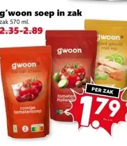 Coop g'woon soep in zak aanbieding